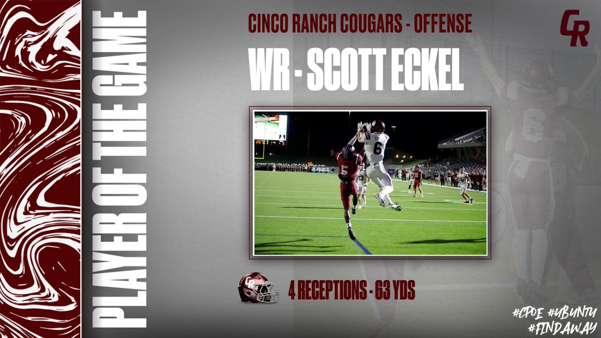 Congrats to our OFFENSIVE PLAYERS of the week vs Morton Ranch!  #CPOE #UBUNTU #FindAWay