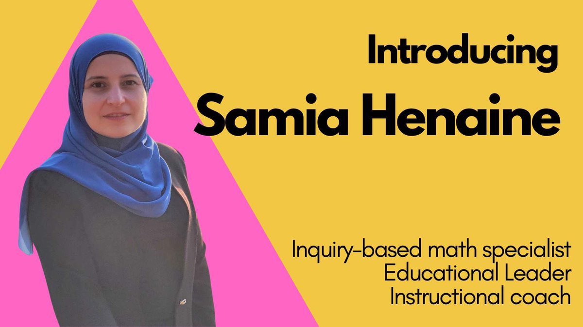 Sembl (@sembl_ed) on Twitter photo Welcome to the Sembl crew, <a href="/HenaineSamia/">Samia Henaine</a>!
You can find all of Samia’s thought-provoking tasks on Sembl right now.
♥️
#mtbos #inquiry #pyp Welcome to the Sembl crew, <a href="/HenaineSamia/">Samia Henaine</a>!
You can find all of Samia’s thought-provoking tasks on Sembl right now.
♥️
#mtbos #inquiry #pyp