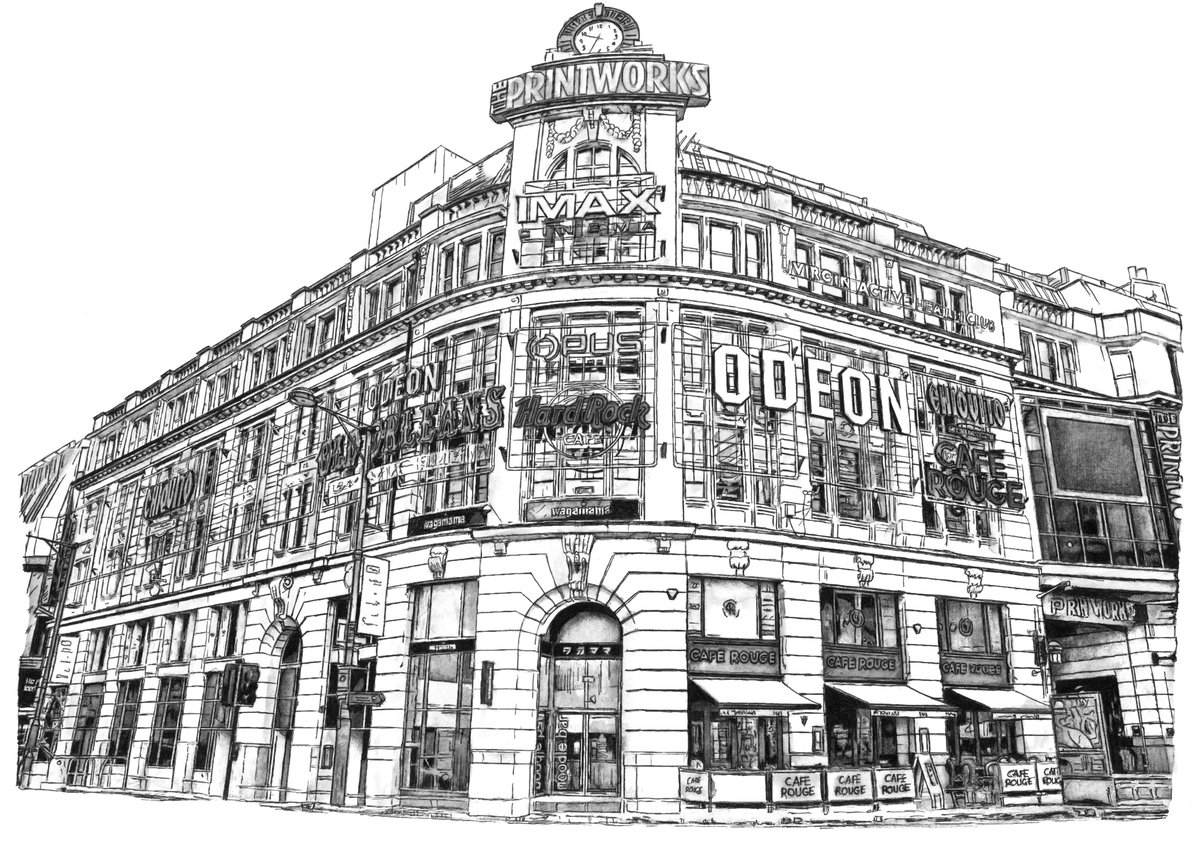 citysketchbook's tweet photo. The Printworks, Manchester, UK in pen and ink wash. #Theprintworks #Manchester #art #drawing #pendrawing #monoart #penandink #penandinkdrawing #penandinkart #penandinkillustration
https://t.co/wxaKJ32xGI https://t.co/ZiWUjnwDBR