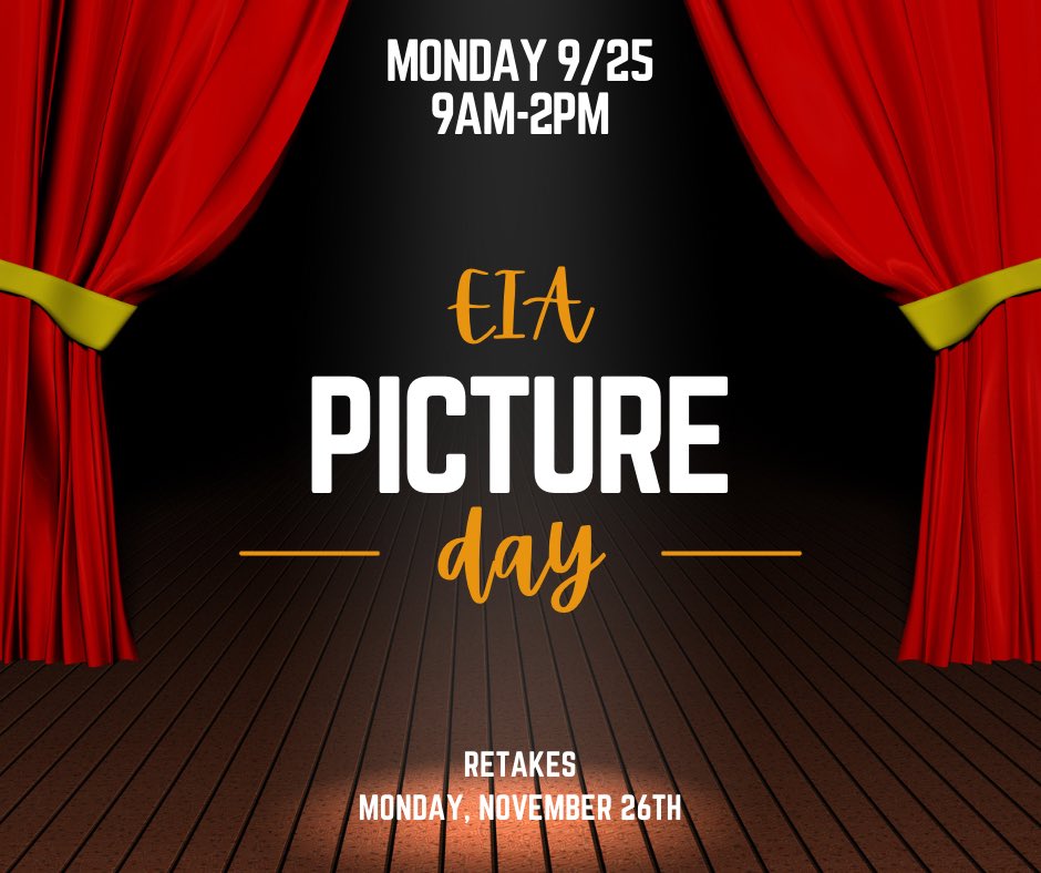 Swing by between 9am-2pm on Monday for picture day <a href="/EIChargers/">EducationImagine</a>
