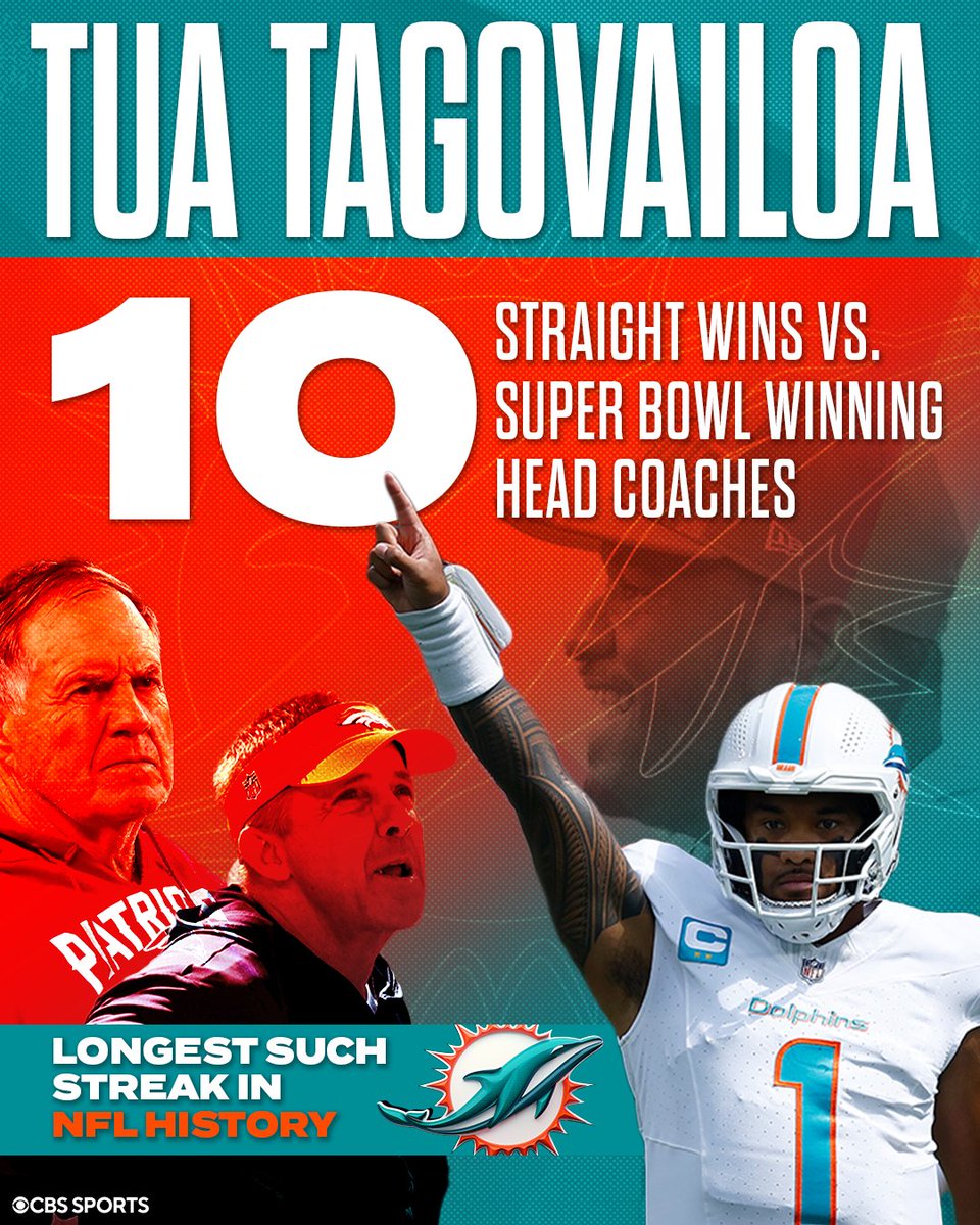 NFLonCBS's tweet image. Tua is a WINNER