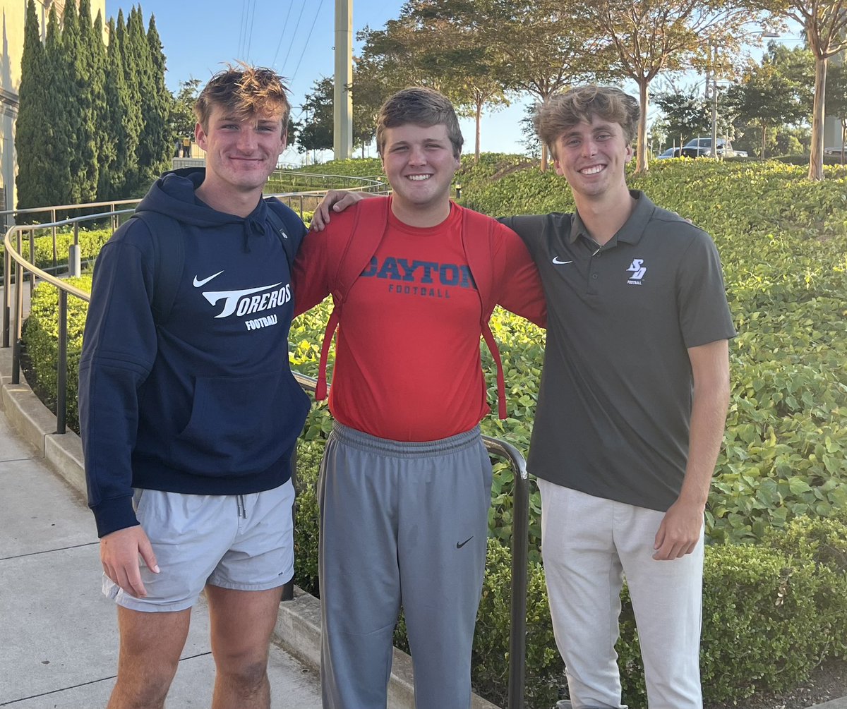 3 York Alums squared off this weekend in San Diego! Great to see our guys continue their passion for football and meeting up like this! Keep pounding men!