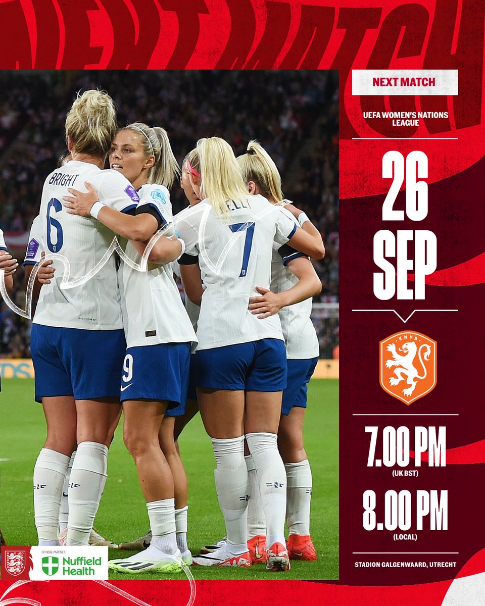 We're back tomorrow 🤩🇳🇱 #Lionesses | @NuffieldHealth