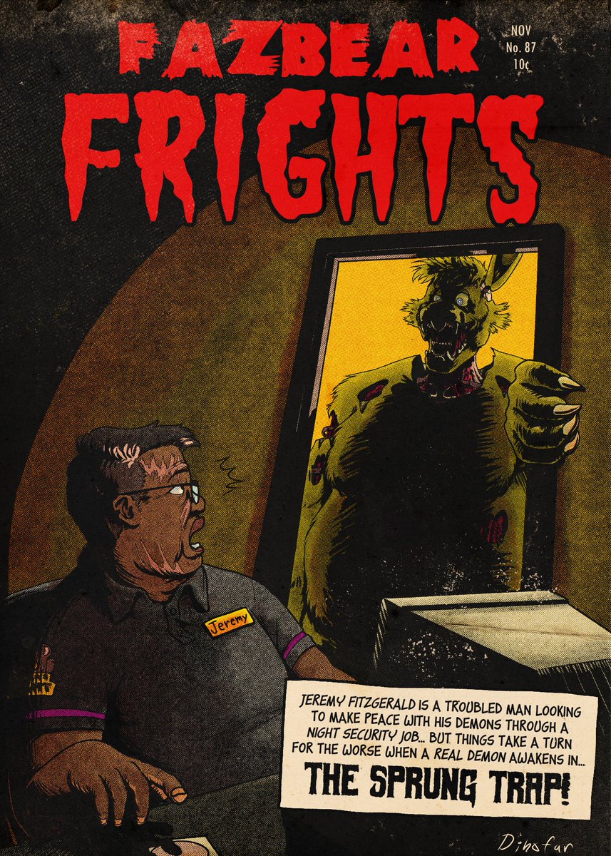 Horror cover inspired by Jack Sparling! Detail shots in the replies.

#fnaf #fnaf3 #springtrap #jeremyfitzgerald