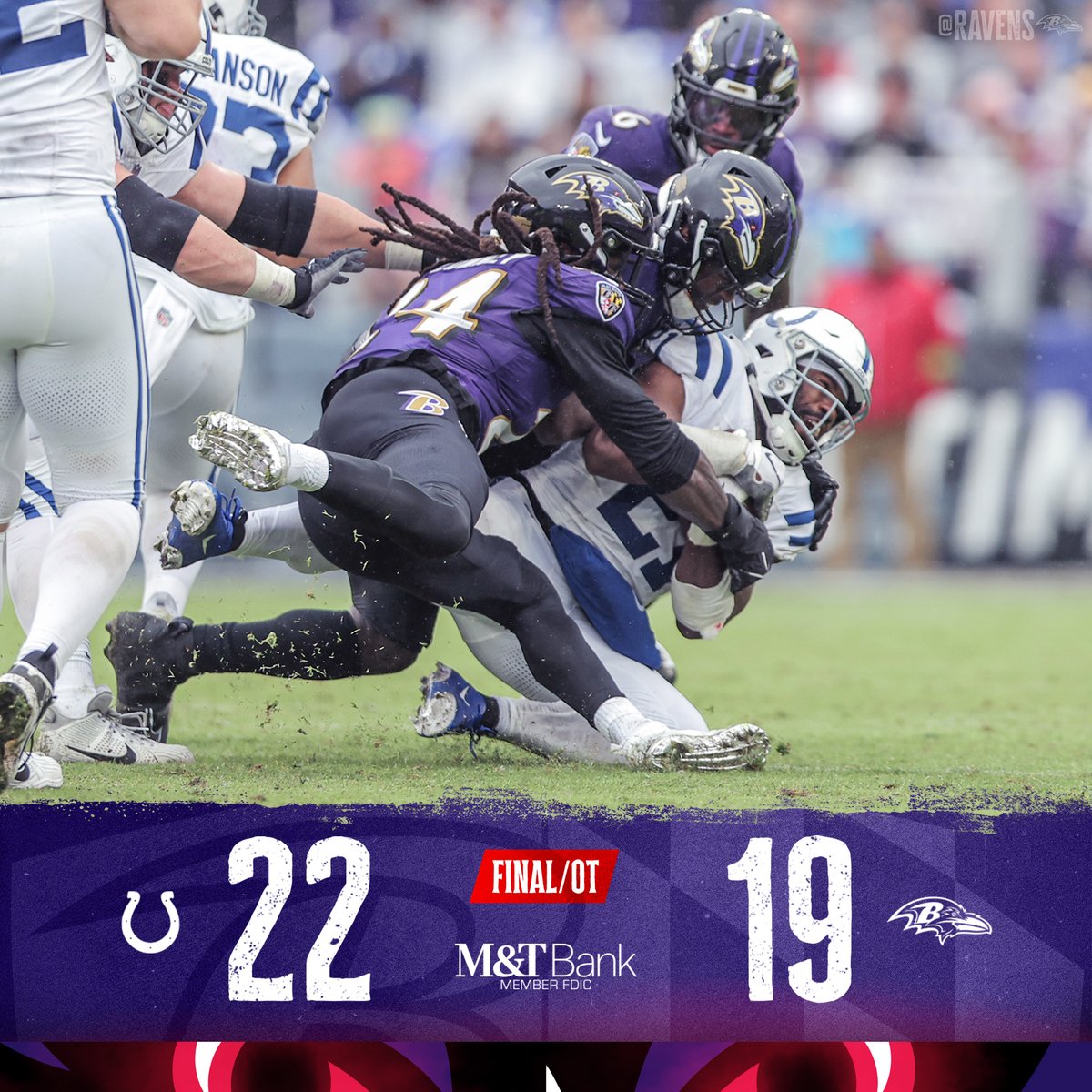 Ravens's tweet photo. Final. https://t.co/WePf6cFcOT