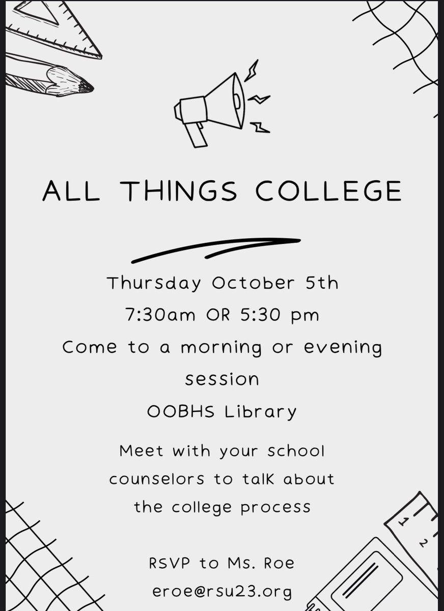 Senior families, sign up!