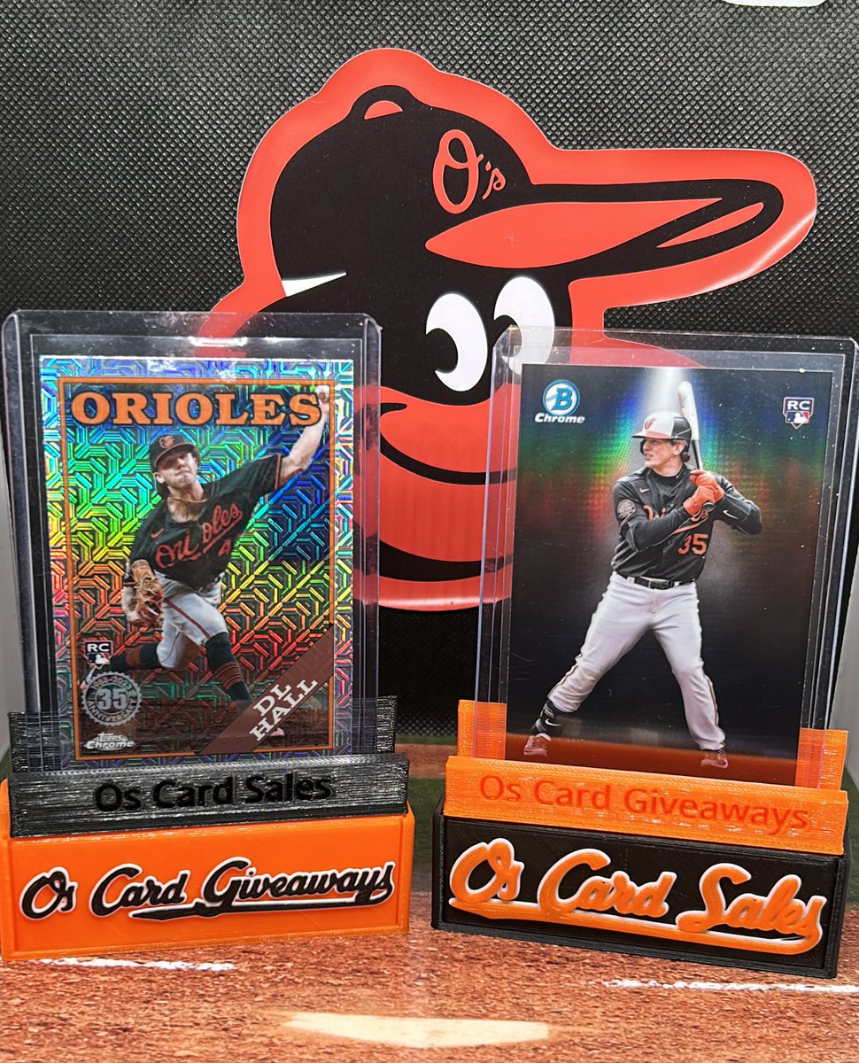 ORIOLES WIN!! RAYS LOSE!!! You know what that means!! Double giveaway!!! Like retweet and follow! The first winner receives the Adley Spotlight the second winner receives the DL Hall!! I’ll pick both winners tomorrow around noon! #Birdland