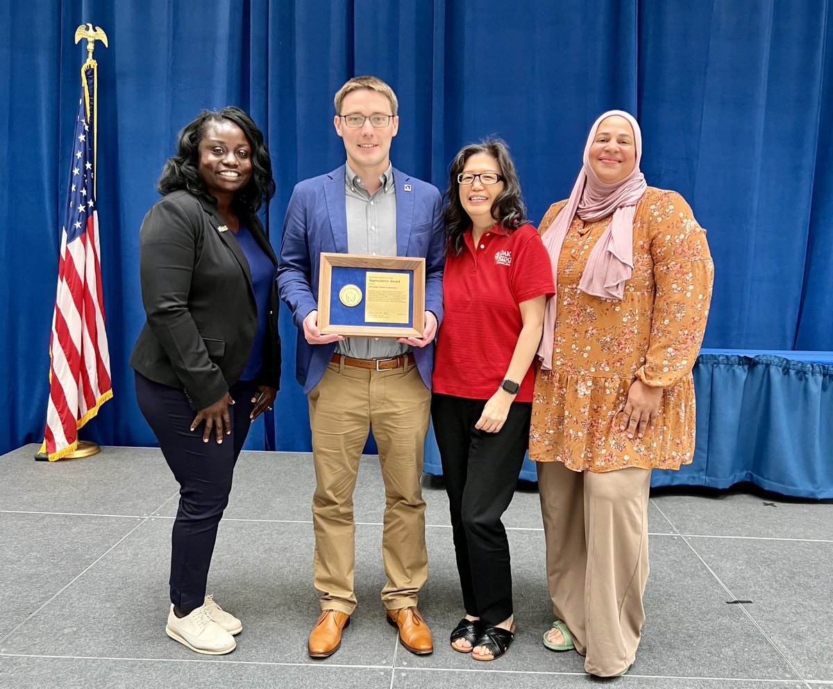 Honored to represent ORNL at the inaugural U.S. Department of Energy ERG Leadership Summit in DC! Proud of the strides in inclusivity &amp; scientific innovation and thrilled ORNL received an appreciation award for our collective ERG efforts. Kudos to my amazing FLN committee!