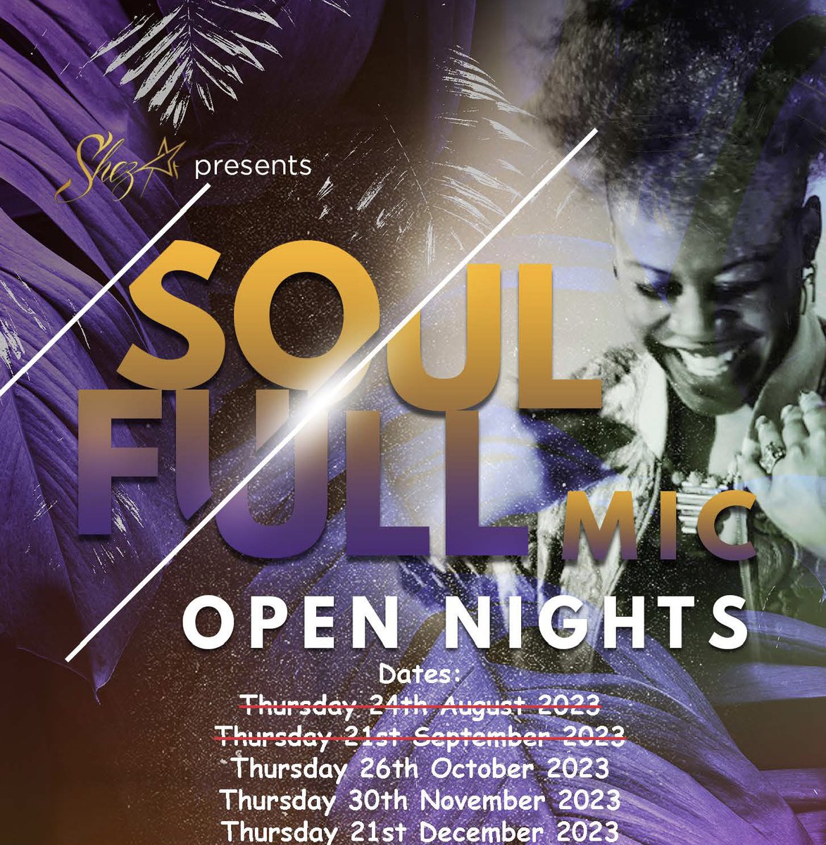 More dates confirmed for SFMON 🥳🙌🏾
So if you want your Early Bird Tickets for upcoming dates, you’re now able to book your Tickets 🎫 in advance 💃🏽🕺🏽
—
✨Next SFMON Event/s ✨

🗓️: Thursday 26th Oct 2023
🗓️: Thursday 30th Nov 2023
🗓️: Thursday 21st Dec 2023 (ShezArs Bday