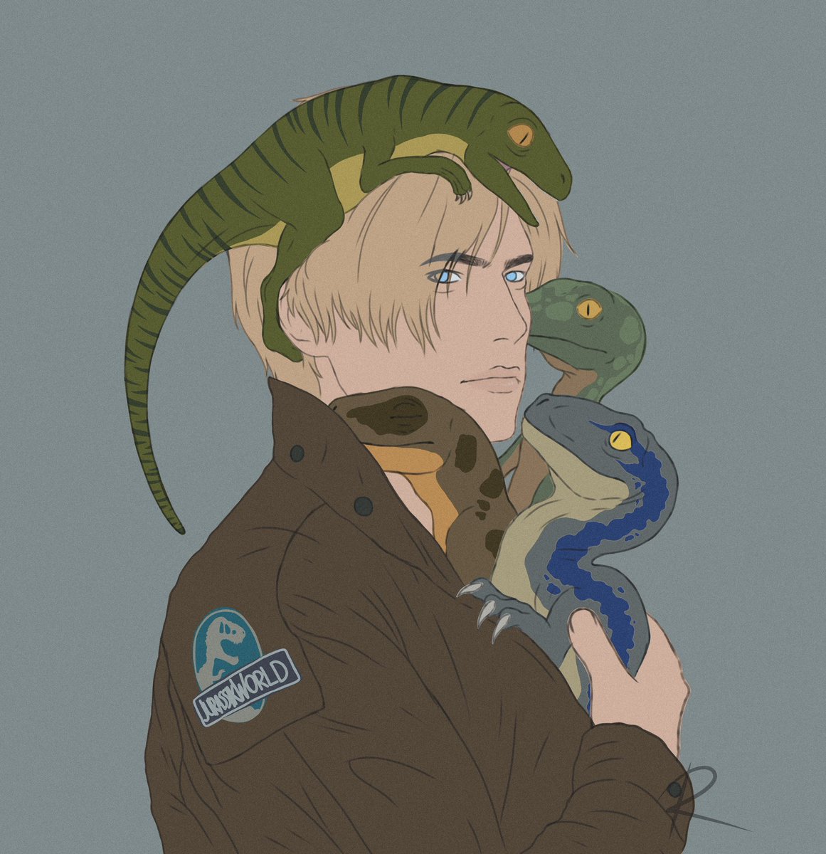 kittykat_567's tweet photo. Leon Kenned in Jurassic World/Park AU
He would be a good raptor trainer, I just know it🥹

#ResidentEvil #ResidentEvil4Remake #LeonKennedy #JurassicPark #JurassicWord #alternativeuniverse https://t.co/Rarz4ZxhSJ