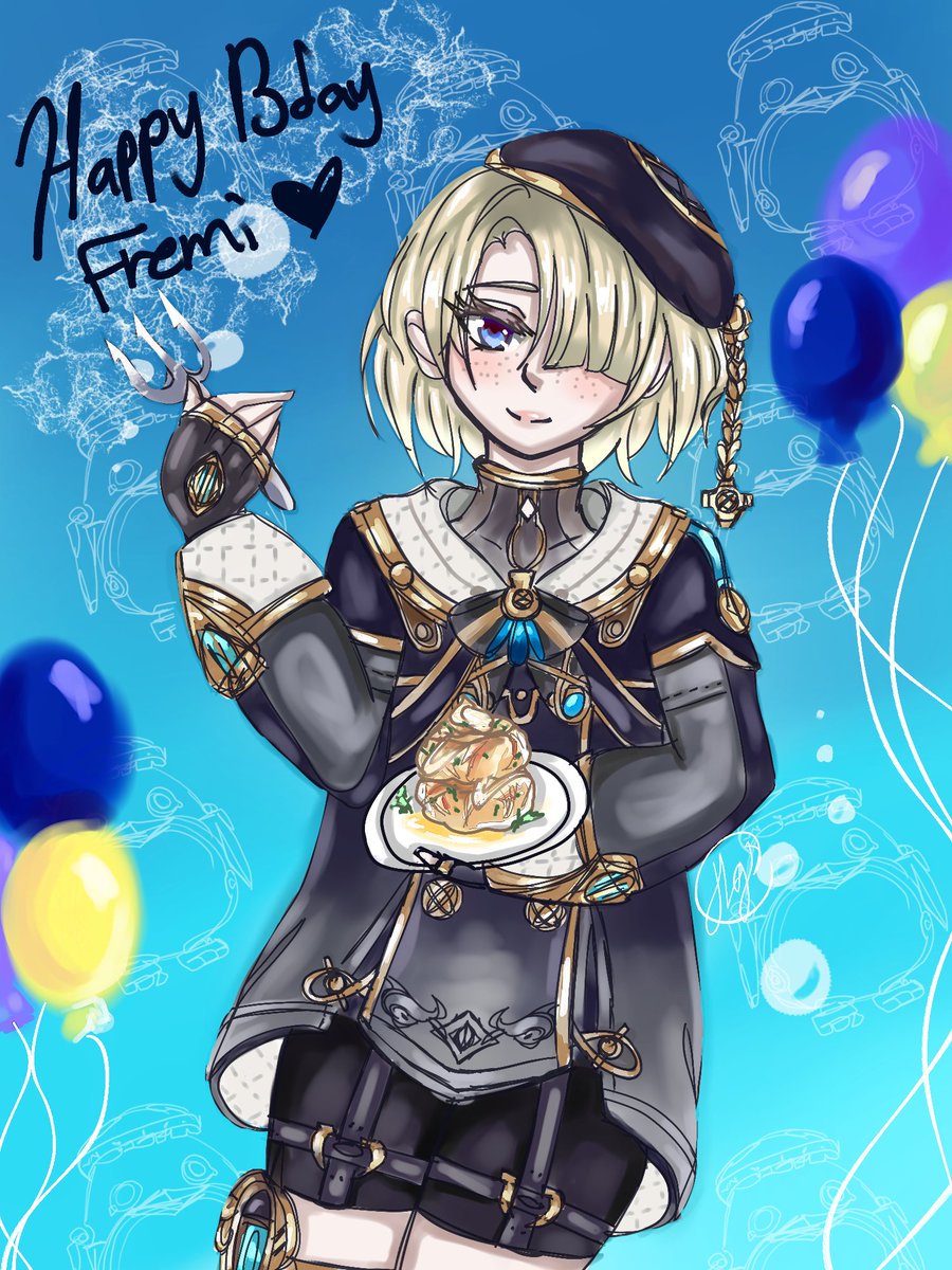JavaDreamscapes's tweet image. Happy Birthday Freminet. Enjoy the baby scuba boy drawing &lt;3
#genshinart #Fanarts #Fontaine #Freminet #anime #birthday