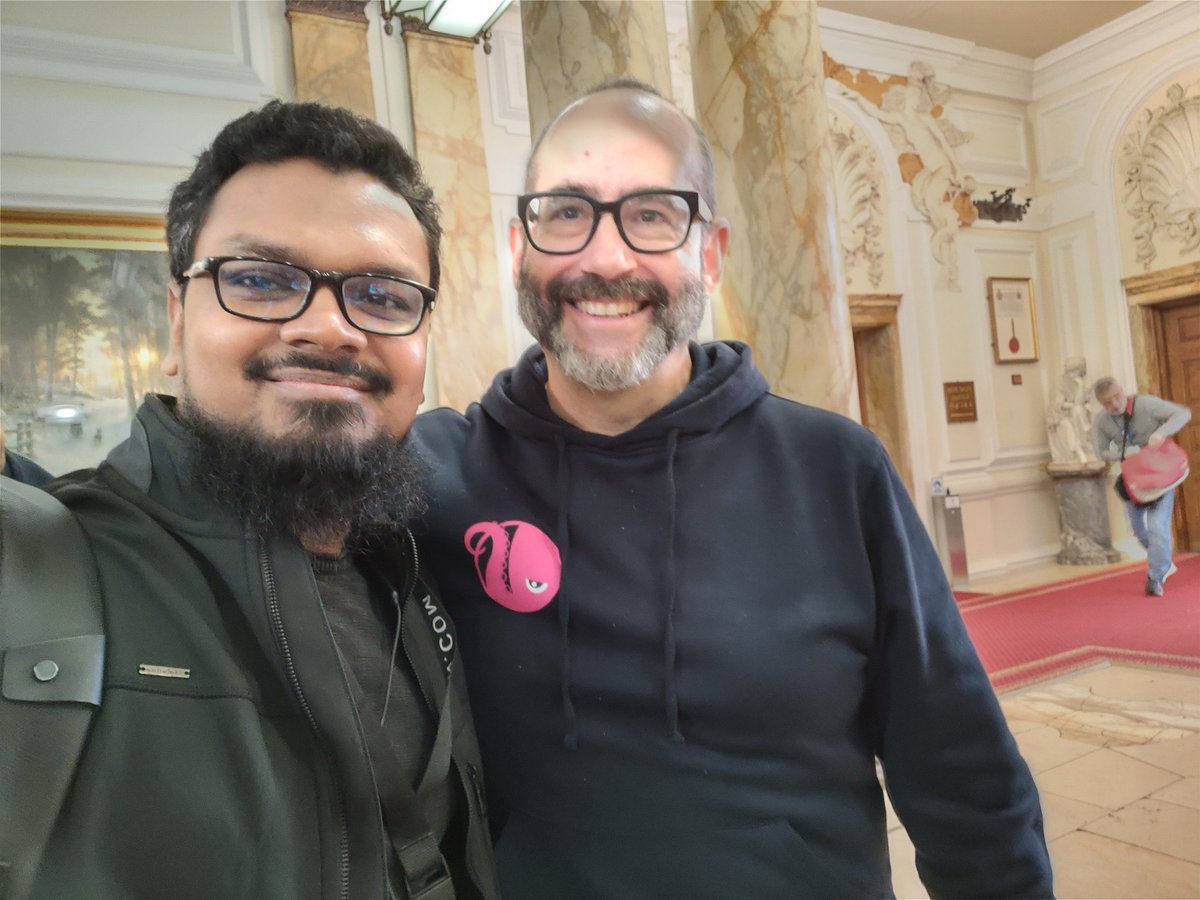 billah_tishad's tweet image. #PyConUK was a great experience. As they say, you never forget your first 😄 

Had a great time with @LukeAMerrett, thanks a lot for showing me around mate!

Finally met @pydanny irl. And fittingly at a PyCon! You’ve been such an impact on my career. Can't thank you enough  🙇‍♂️
