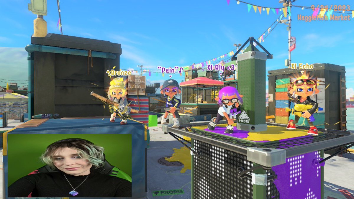 TheArchiveSpl's tweet image. Event: Superjump 3
Result: 1st Gamma Bracket
Roster: 
@StarryEcho_ - Shot, Wiper
@arcanigon  - Tetra
@noxraven42 - Ballpoint
Subs:
@PainOfLife3 - Zap, Shot (day 1 and 2)
@tsundere_squid - Jet, Bow (day 2 as Nox commentated)

Continuing the strive.