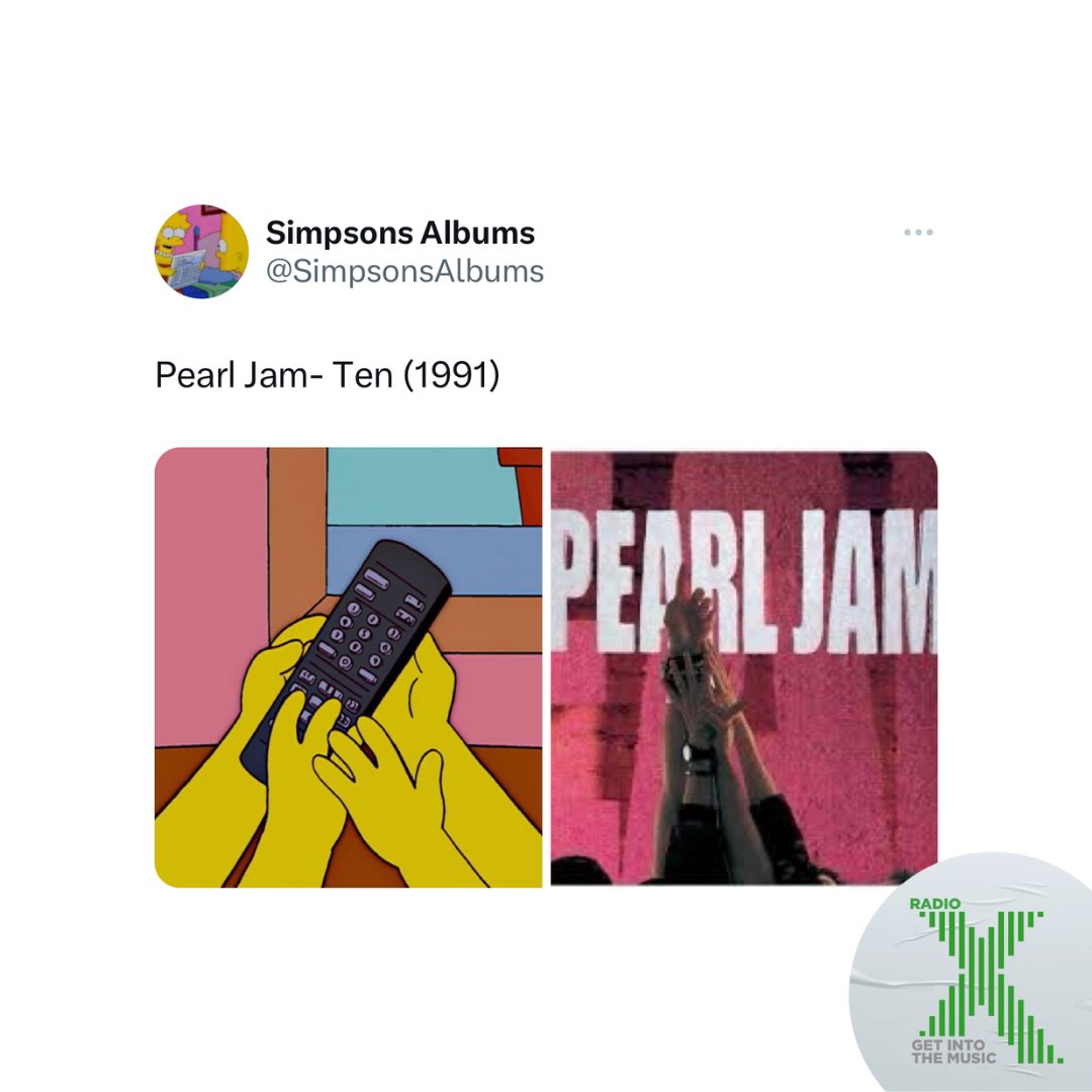RadioX's tweet photo. .@simpsonsalbums, Grunge Edition 🤘🎸 https://t.co/nUOdwFNibM