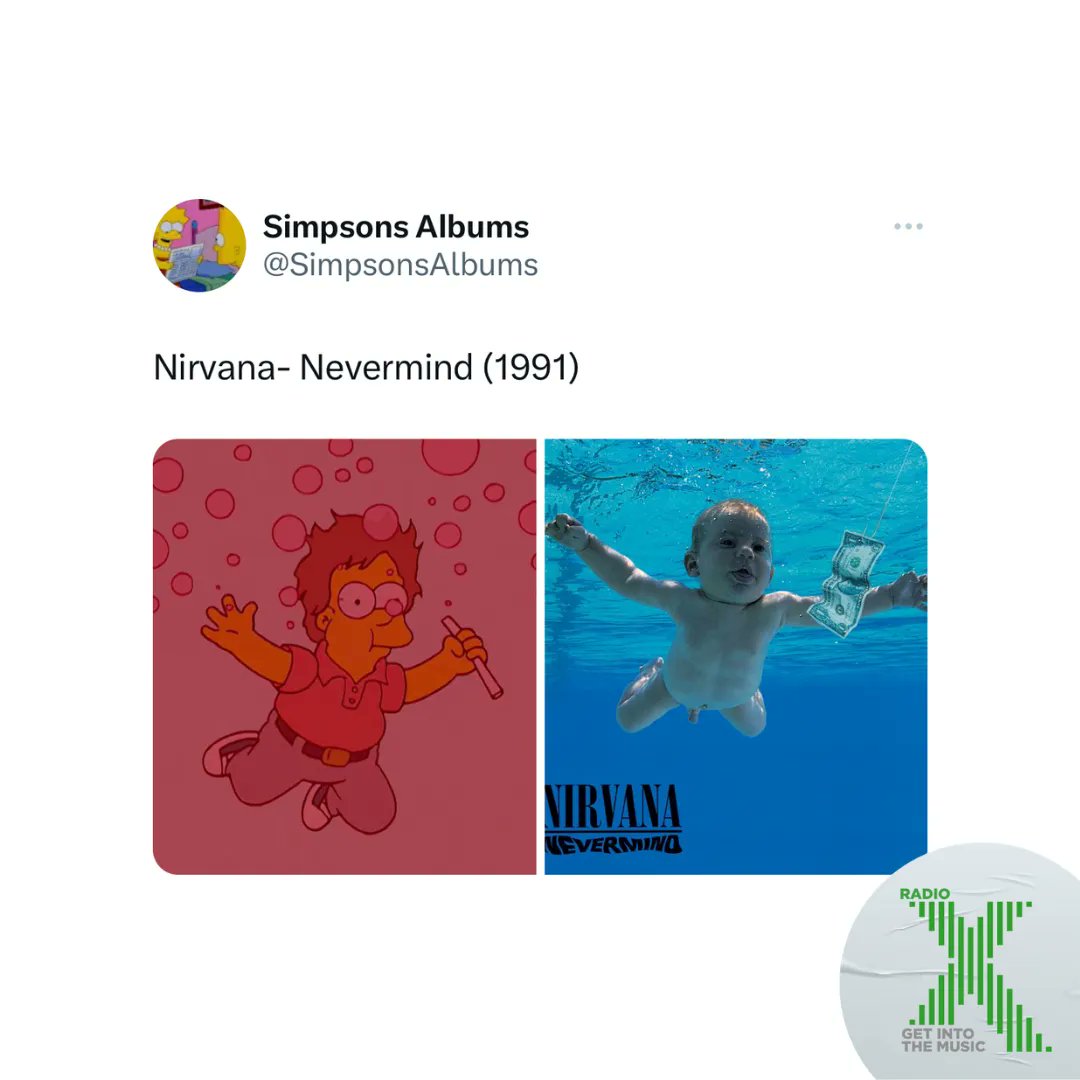 RadioX's tweet photo. .@simpsonsalbums, Grunge Edition 🤘🎸 https://t.co/nUOdwFNibM