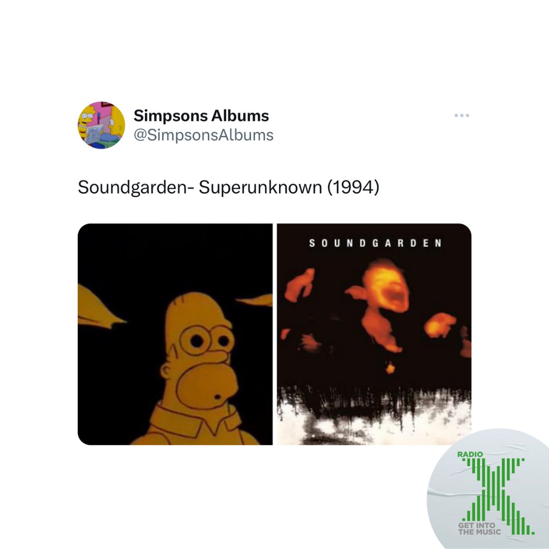 RadioX's tweet photo. .@simpsonsalbums, Grunge Edition 🤘🎸 https://t.co/nUOdwFNibM