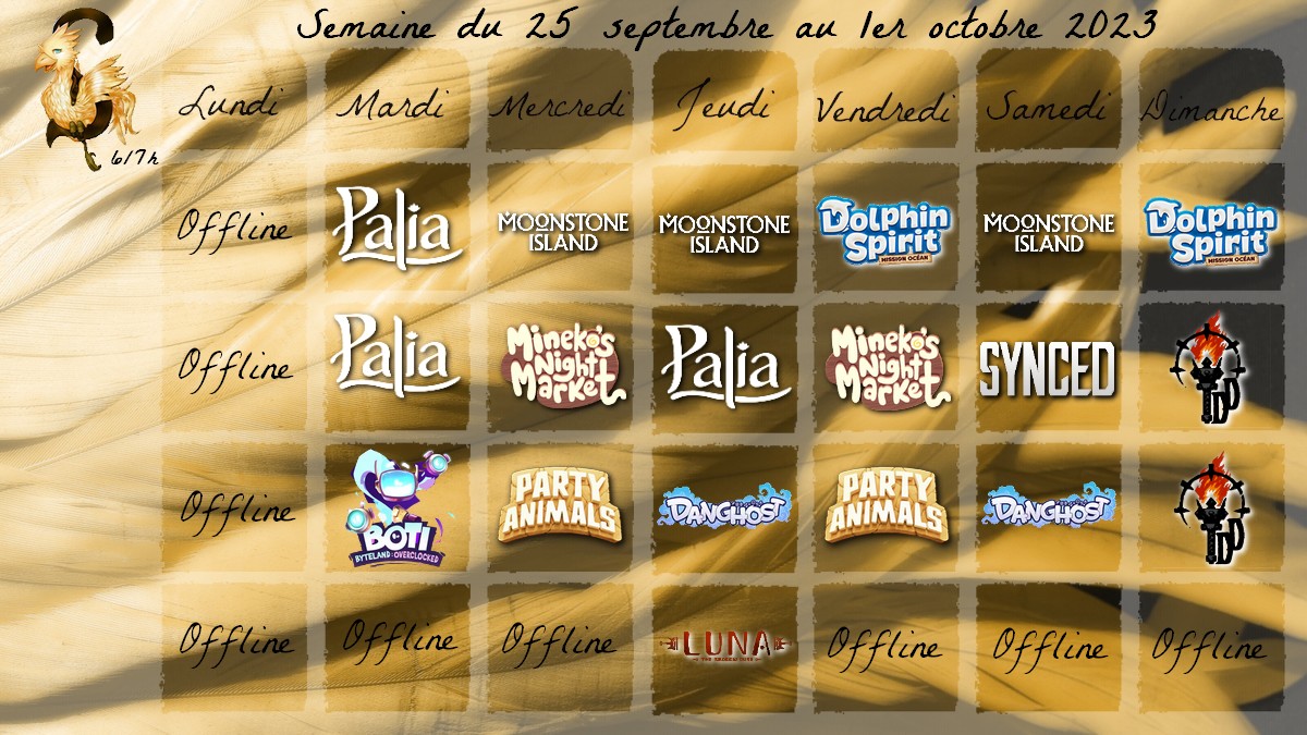 LeMondeDeShaki's tweet photo. Hey les chocobos !
La fin du mois est déjà là et on le fini en beauté avec plusieurs découverte tout mimi + le stream bonus jeudi sur :
#MinekosNightMarket : Ce jeu va tellement bien coller avec les scènes de la chaîne :3
#Danghost : Devenons le meilleur exorciste et allons capturer du danghost en masse :D
#LunaTheShadowDust : Allons retrouver notre petite Luna dans ce jeu entièrement dessiné à la main.
#DolphinSpirit : C'est reparti pour une nouvelle aventure en mer ^^
Passez une bonne fin de week end, à mardi et un grand merci pour votre générosité et vos lurks qui me permettent de continuer chaque jour à être là pour vous divertir et vous changer les idées <3 <3
N'oubliez pas on essaie de chopper le partenariat #twitch , je sais que pour la plupart ça n'est pas important mais pour moi ce serait une reconnaissance de ses 6 années de travail acharné, donc un énorme merci à ceux qui lance mon stream avant d'aller dodo ou au travail, vous êtes géniaux !