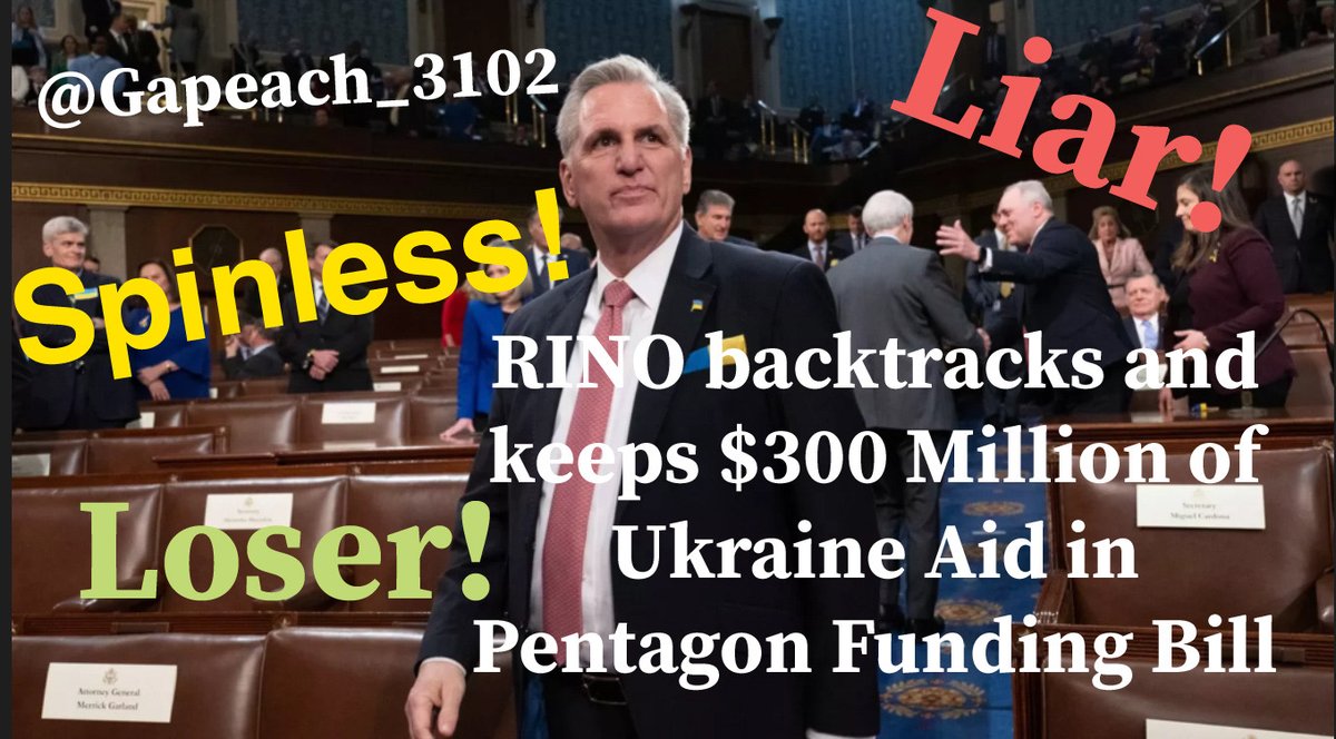 Gapeach_3102's tweet image. Nothing worse than a dEmOcRAt pretending to be a Republican who has been lying to us, his constituents for decades #RemoveMcCarthy
#TermLimits NEEDED!
