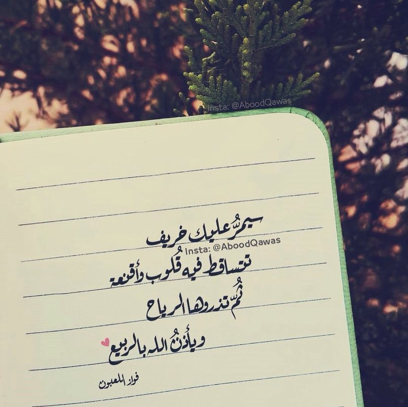 "سيمر عليك خريف تتساقط فيه قلوب صفراء، ثم تذروها الرياح، ويأذن الله بالربيع". 
~
#فواز_اللعبون
<a href="/fawaz_dr/">فواز اللعبون 🇸🇦</a>