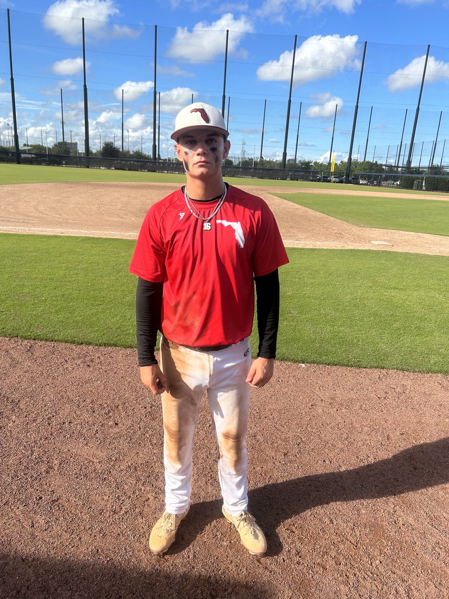 Logan Zavala 
<a href="/FlEliteBaseball/">FL Elite Baseball</a> 18U Scout Team

3-3, 3 Bs, 3 RBIs for Zavala as he leads his team to a spot in the championship game.

⁦<a href="/ProspectWire/">Prospect Wire</a>⁩ 
#PWPoG 
#PWBaseball 🌴🍃