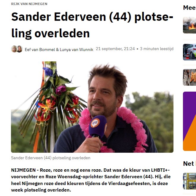 nickynicky78's tweet image. 1/2
Jemig, wat zijn er weer veel jonge gezonde mensen zonder onderliggende klachten #plotseling #overleden in de afgelopen week. Het is evident dat 't nu veel vaker voorkomt dan een paar jaar geleden.

Hoe zou dat nu toch komen? 🤔🤨