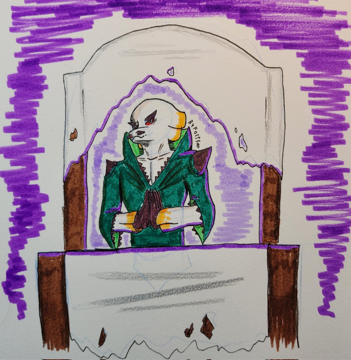 FProtogen's tweet photo. Designed a totally trustworthy merchant oc for my plant alien species. https://t.co/XkNj6yspow