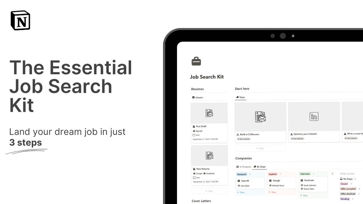 It’s 2023 .. 25M+ people are still struggling to find a job .

It’s brutally competitive out there .

Here’s the exact system I used to land my dream internship .

Normally $29 , but FREE for the next 24H .

To get it : 

Follow ( so I can DM )
Retweet this 
Reply “ job “