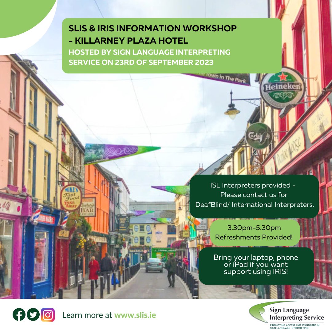 kerrygal_80's tweet photo. Thank you to @SLIS_Ireland for IRIS information workshop for Kerry Deaf Group and provided 2 interpreters (ISL and Ukrainian/Russian Sign Language) We had 23 people for SLIS workshop
#ISLAwarenessWeek #IWDP #IDSL #LearnISL https://t.co/u8N90IRVXs