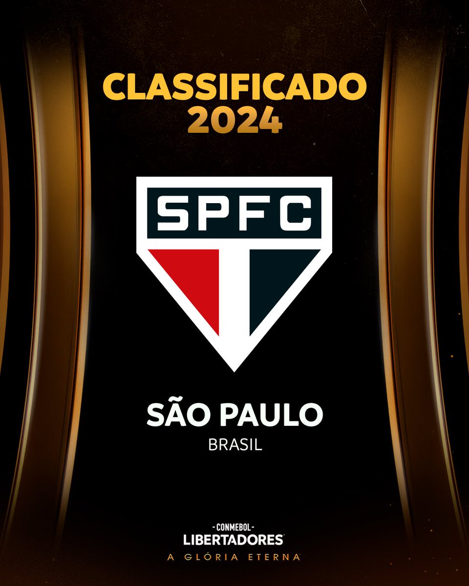 LibertadoresBR's tweet image. 👏🇾🇪 Bem-vindo, @SaoPauloFC!

🇧🇷🏆 Novo campeão da @CopaDoBrasilCBF, o clube é o primeiro brasileiro confirmado na CONMEBOL #Libertadores 2024: chegará a 2⃣2⃣ participações.

⭐️⭐️⭐️ Pelo sonho do tetra!