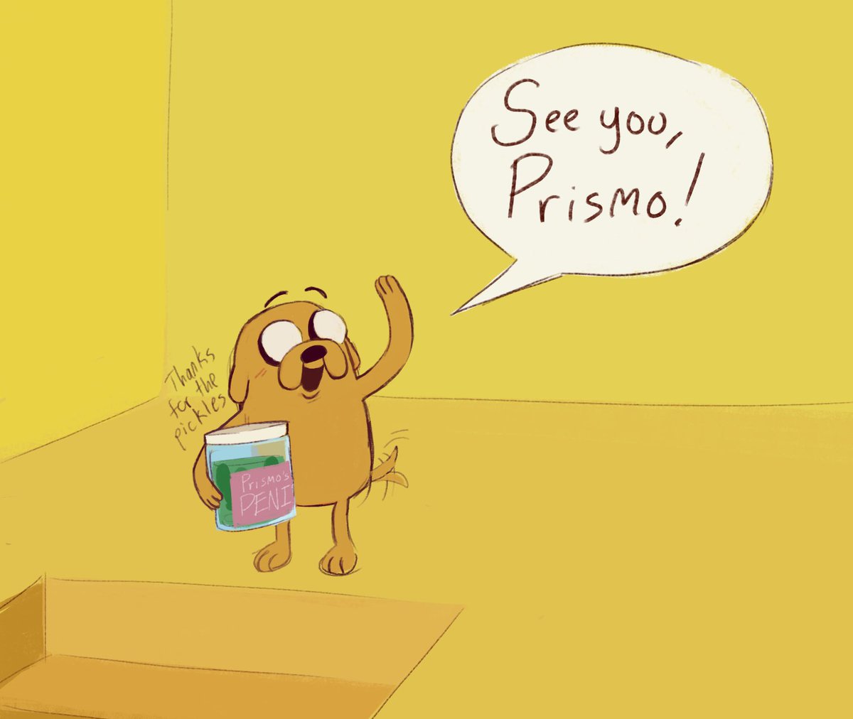 nartrart's tweet photo. Prismo and Jake comic [1/4] https://t.co/9qVZmct9ws