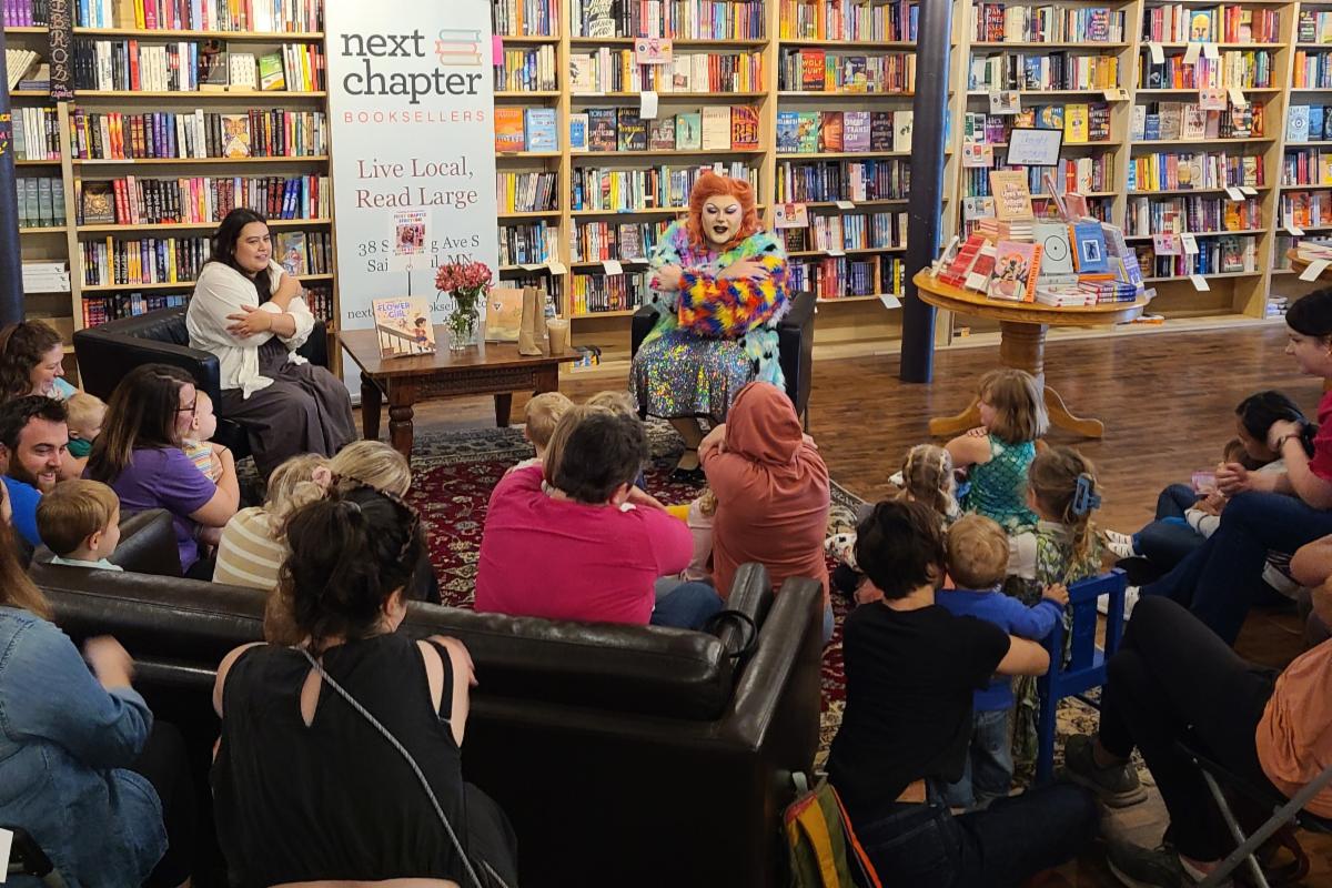 A big thank you to everyone who came out for Drag Story Time yesterday, and of course immense gratitude to the wonderful Miz Diagnosis!! We're looking forward to having more special guest readers for our weekly First Chapter Story Time, which is every Saturday at 10:30am 🥰🌈✨📘