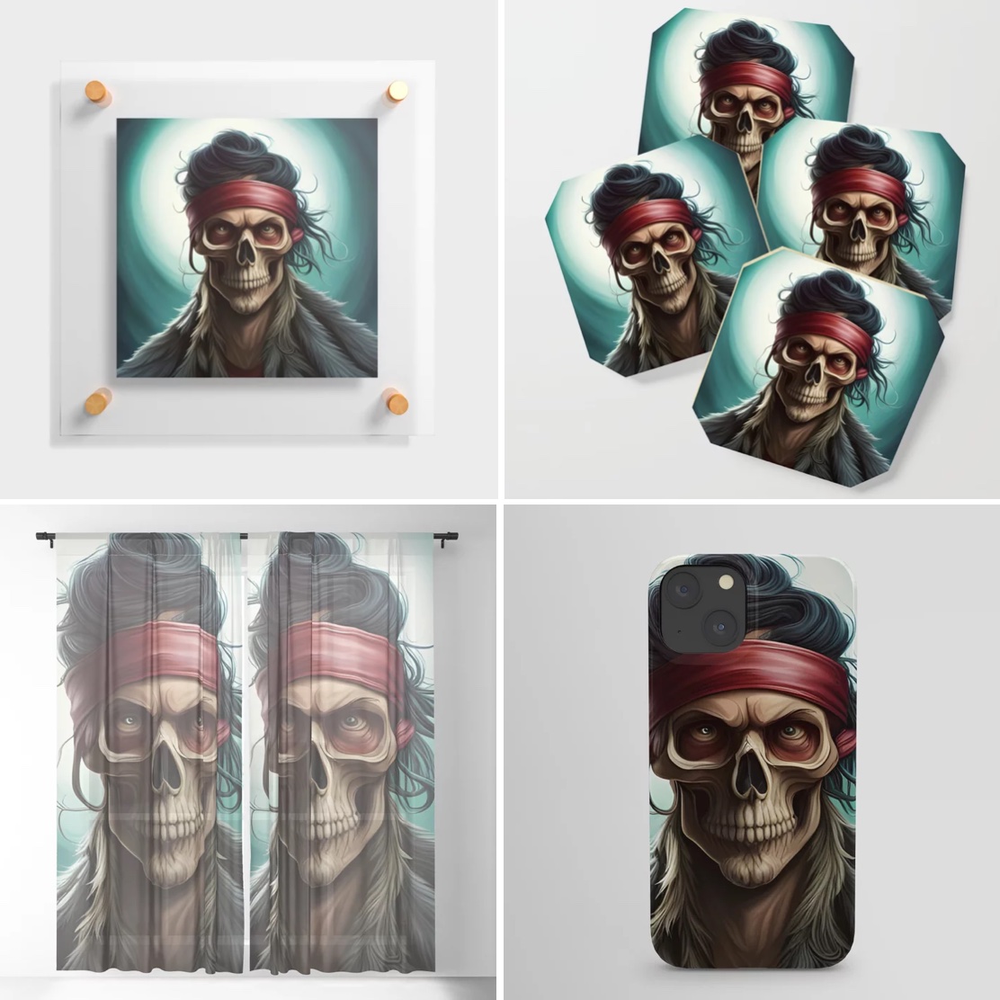 <#Skull Mask Stranger> 🤖#AICreation on #AcrylicPrint #iPhoneCase #SheerCurtain #Coasters for coming #Halloween on my #society6
society6.com/art/skull-mask…

#AI #AIart #AIartist #digitalart #digitaldesign #artforfestival #halloweendecor #monsterdesign #horrordesign #halloweengift