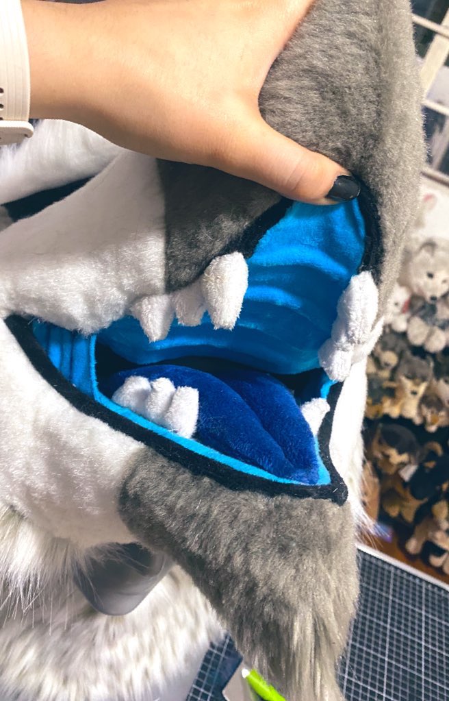 NightmareBeastC's tweet photo. Little preview of a refurb project I did to practice and improve my sewing and shaving skills 💖 
This cute sergal will be 4vailabl3 soon as a Fullsuit! https://t.co/IGb4CaWe7G