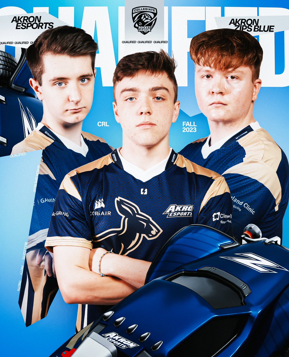 ZipsEsports's tweet photo. Can you even have CRL without Akron? The Akron Blue Rocket League team qualify for the Fall CRL East season! The team qualified without dropping an entire series! #GoZips 

⚽️@tristanpdf
⚽️@patttyrl
⚽️@The_Bullzzeye https://t.co/5chdEx3KSE