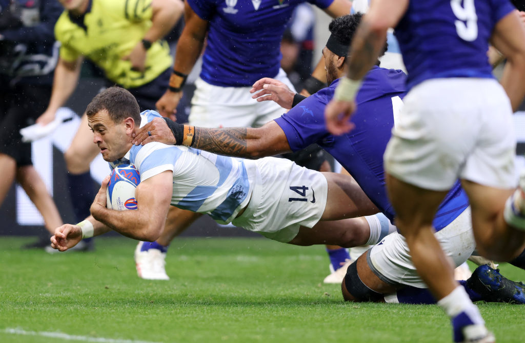 RWC 2023: Round three finished with a defeat for Wallabies and Springboks as northern teams flex their muscle.... Argentina get back on track with victory over Samoa.. #RWC2023 WAL 40 AUS 6; IRE 13 RSA 8; ARG 19 SAM 10 Match reports: bit.ly/2XTySEI