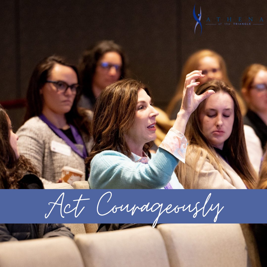 🦁Act Courageously🦁

"Courage doesn't always roar. Sometimes courage is the little voice at the end of the day that says I'll try again tomorrow." ― Mary Anne Radmacher

#ATHENAoftheTriangle #WomeninLeadership #WomenEmpoweringWomen