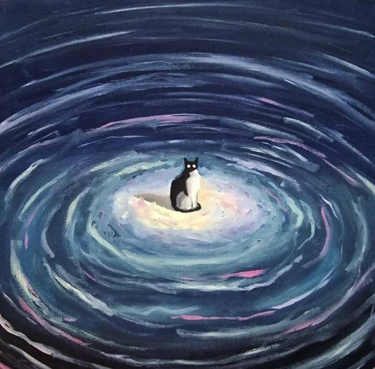 3saLpn's tweet photo. Inspired by Van Gogh's starry night painting ✨️:)) https://t.co/mU90tIUWqG