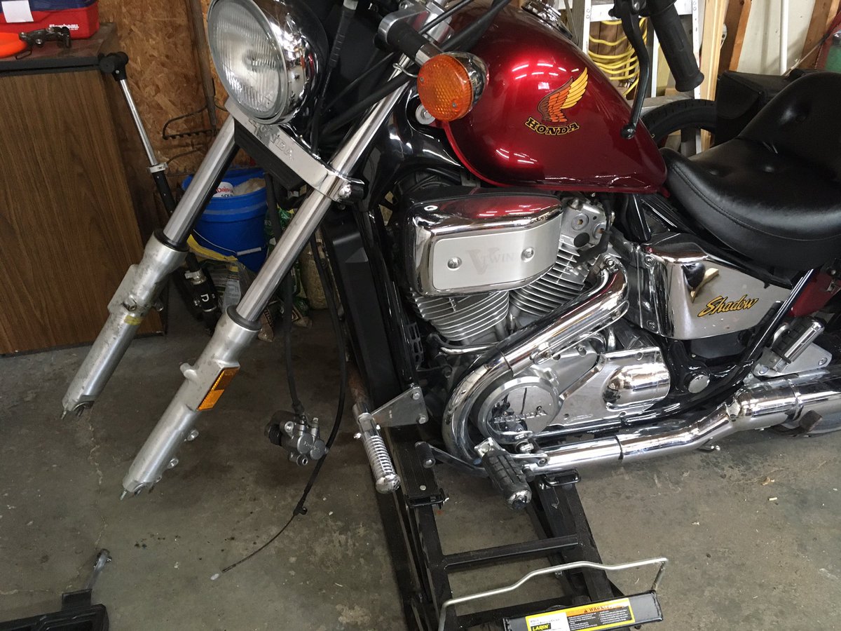 motorcycle is torn apart, but don’t have the right tool to fish the job. tomorrow looks to be gorgeous. figures