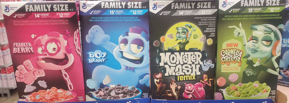 PokemongoRoD's tweet image. I'm not ready for monster cereal lol. #BooBerry #FrankenBerry #monstermash #carmellacreeper