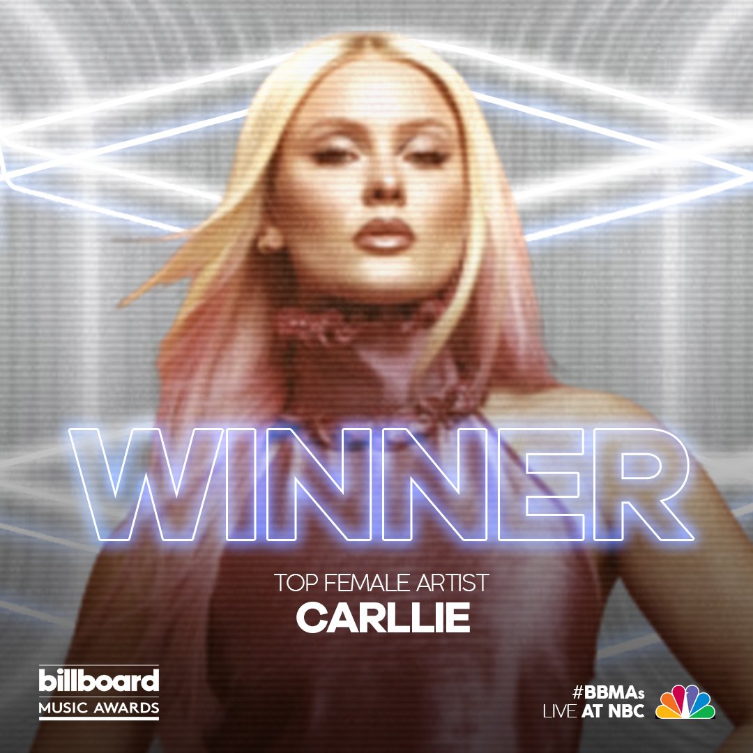 Big congratulations to our Top Female Artist... Carllie! (<a href="/InfoCarllie/">Carllie Access</a>)