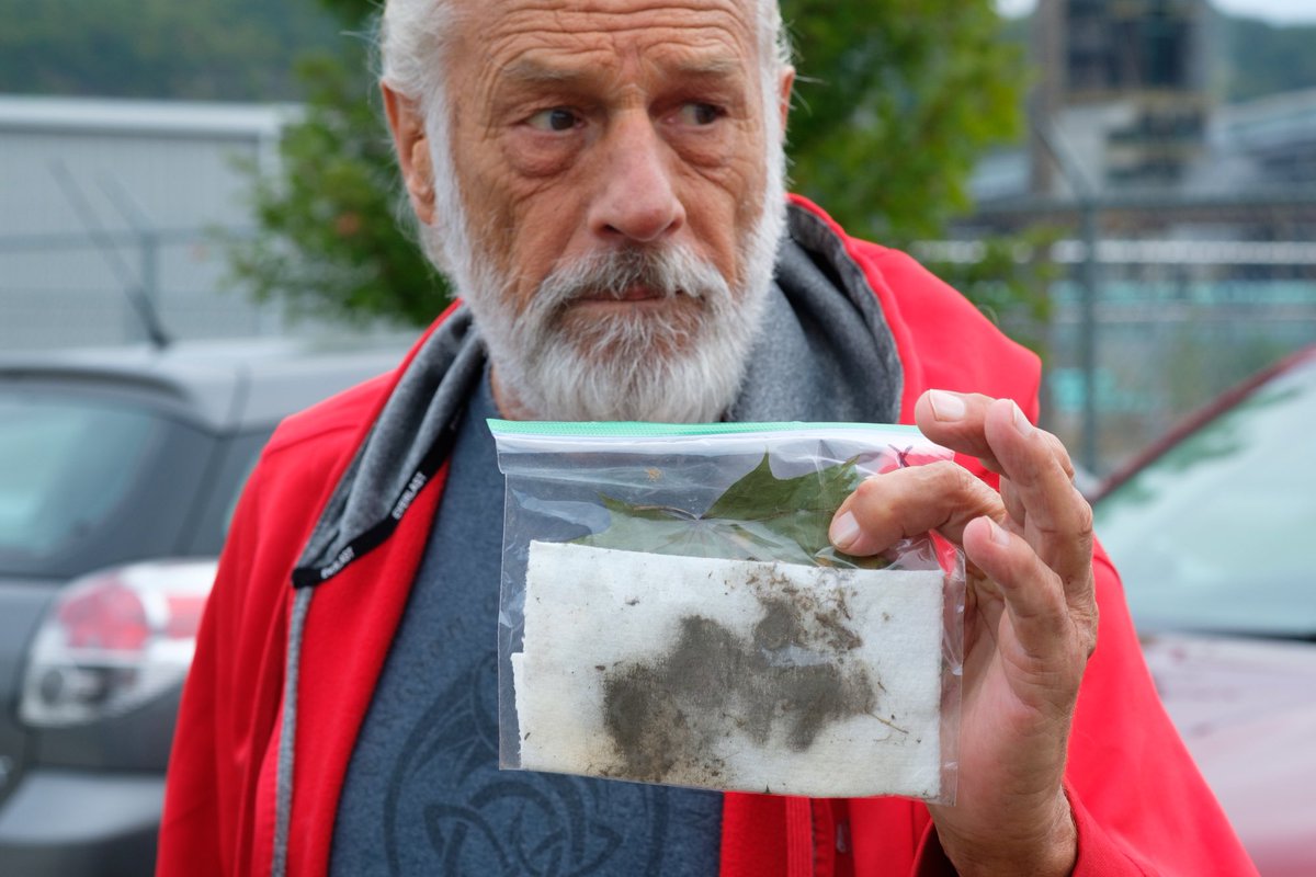 BEARING WITNESS is the theme of this year’s @PCC_2023 and the goal of <a href="/ActionClimatePA/">Pennsylvania Action on Climate</a>’s #TourdePAC. In Clairton, PA David Meckel brought us a sample of the residue that covers his windowsill every day in the shadow of <a href="/U_S_Steel/">U. S. Steel</a>’s heavily polluting Clairton Coke Works.