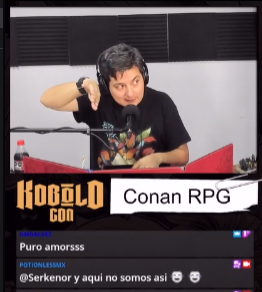 PotionlessMX's tweet photo. Ya estamos transmitiendo en vivo desde @LaKoboldCon jugando #ConanRPG!!
https://t.co/t70N222902 https://t.co/pvHXIVUsta