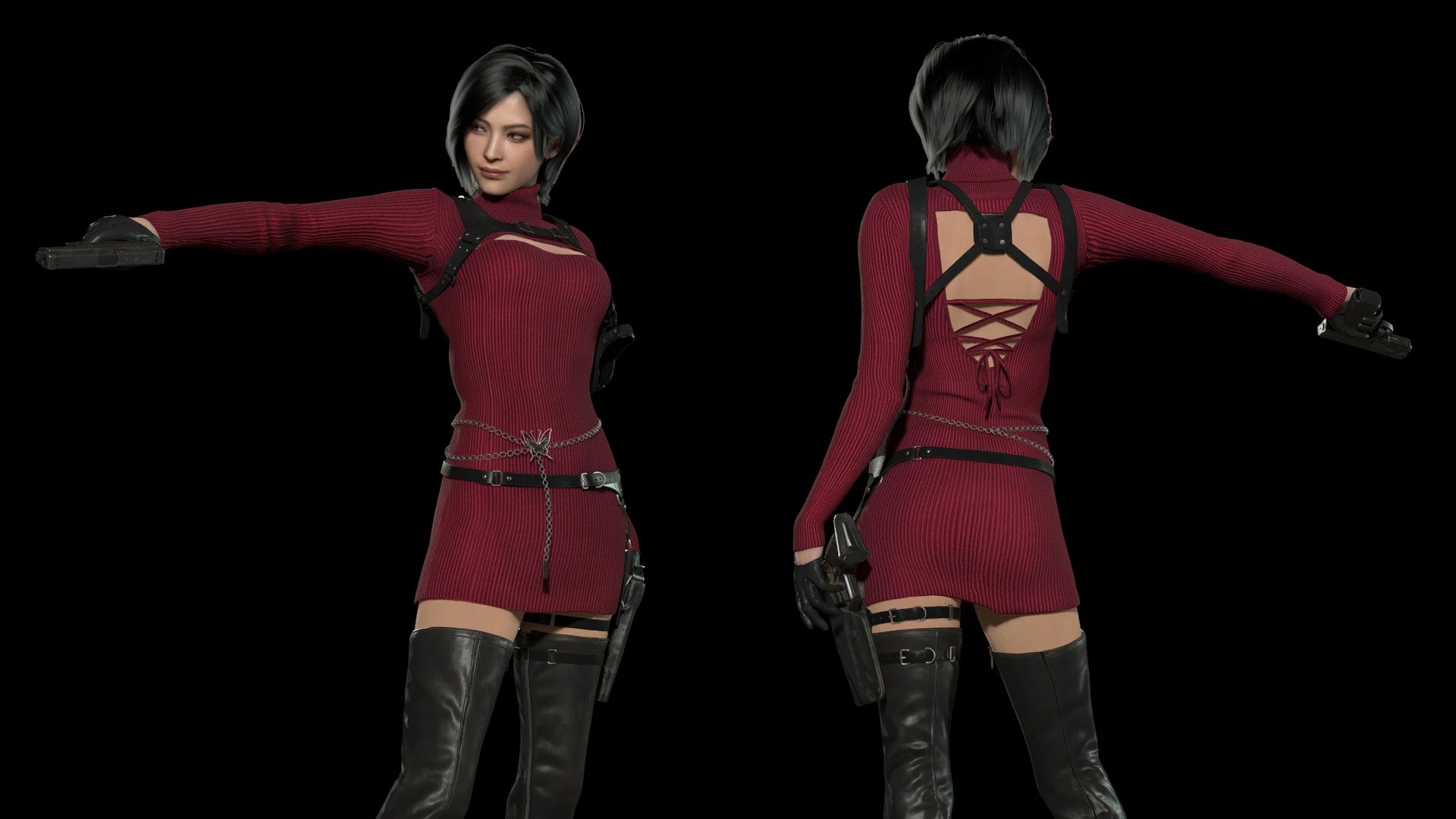 Mod The Sims - Resident Evil 4 - Ada Wong Alternative Clothing (RE4)