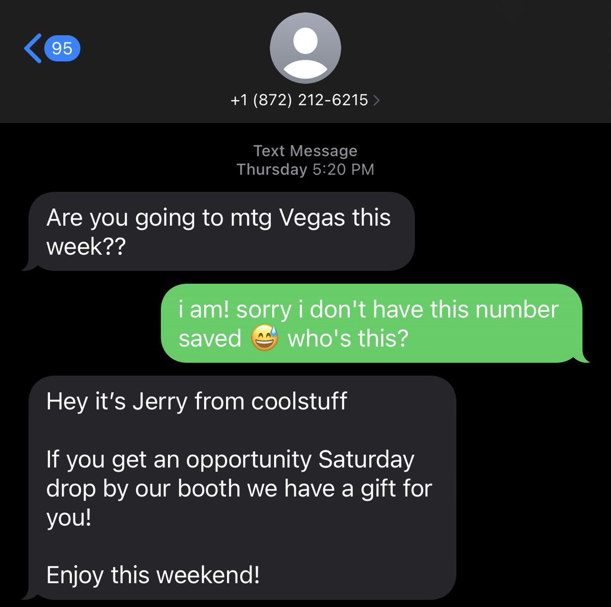 alright y’all. who the fuck is this. this number does not belong to jerry or anyone within coolstuff. this is creepy as fuck and i’m not about it. putting it on blast because this is such an uncomfortable situation to have to be part of.