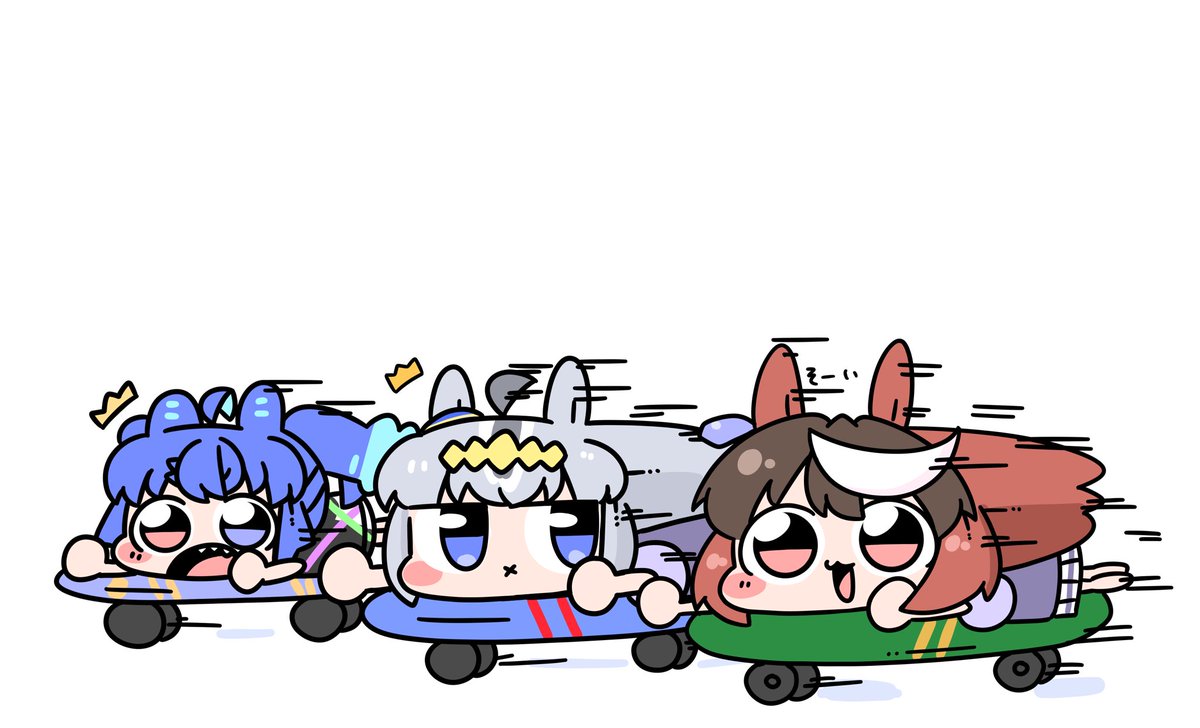 オグリキャップ(ウマ娘) ,ツインターボ(ウマ娘) 「」|ブラニンのイラスト