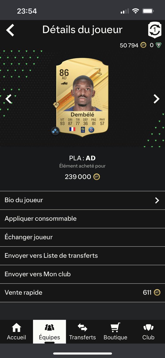 FutcShop's tweet photo. 🛑Concour🛑
1 dembele a gagné vendable !!🔥🔥
Pour participer : 
❤️ like le tweet 
🔁 rt le tweet 
🔥me follow 

Tirage au sort mercredi 27/09 a 19h
Bonne chance à tous !!🔥 https://t.co/4bXIKkvQJl