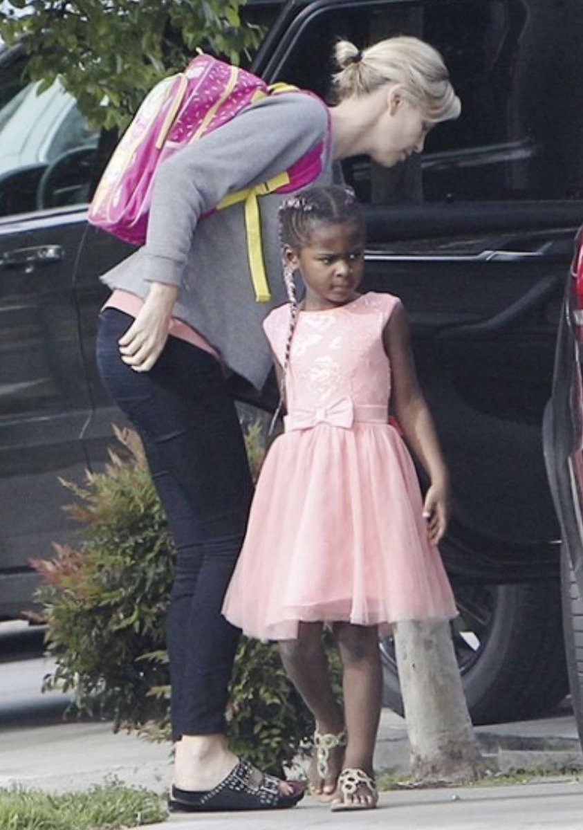 Charlize Theron and her son.