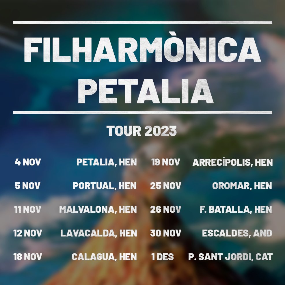 Molta felicitat de poder anunciar per fi la gira que esperàveu!!

Un projecte en el que portem treballant unes 2.400 hores i que per fi arriba a les vostres ciutats!!