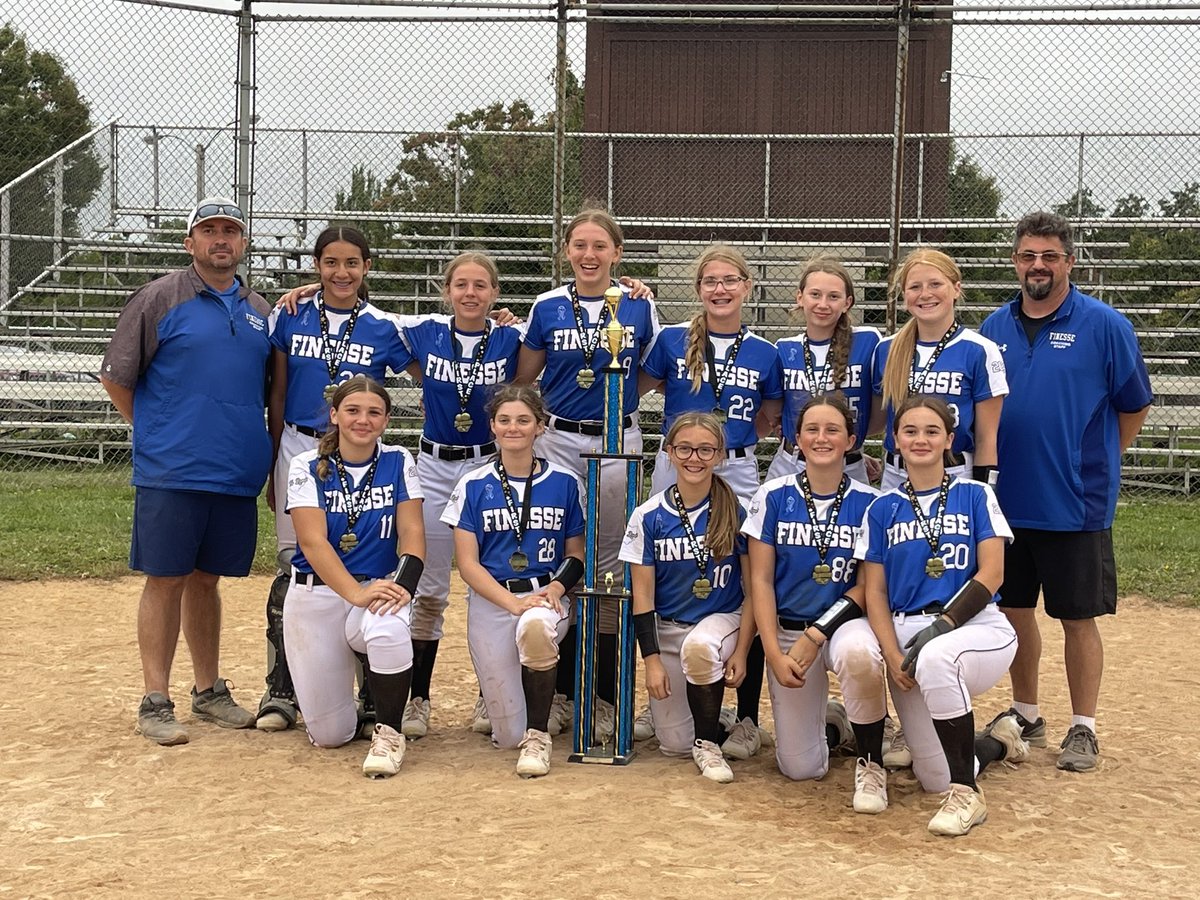 Finesse 13u Seamon goes 1 for 1 in tournaments, winning the Ashland Fall Classic!!!

Way to start your new season ladies….Congratulations!!!