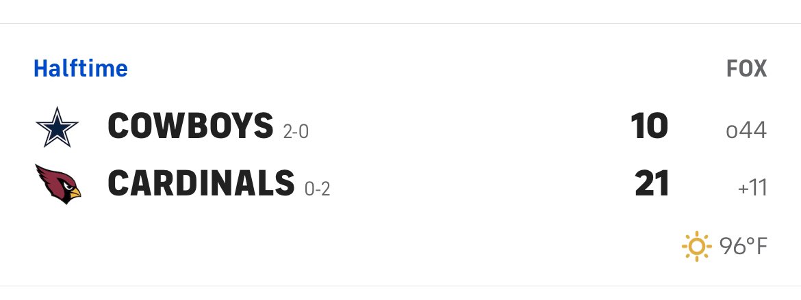 Cowboys ‘bout to watch film of the Giants 2nd half against the Cardinals!